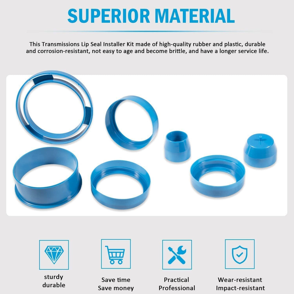 Transmissions Tool Lip Seal Installer Protector Kit for Ford AOD AODE 4R70W 4R75