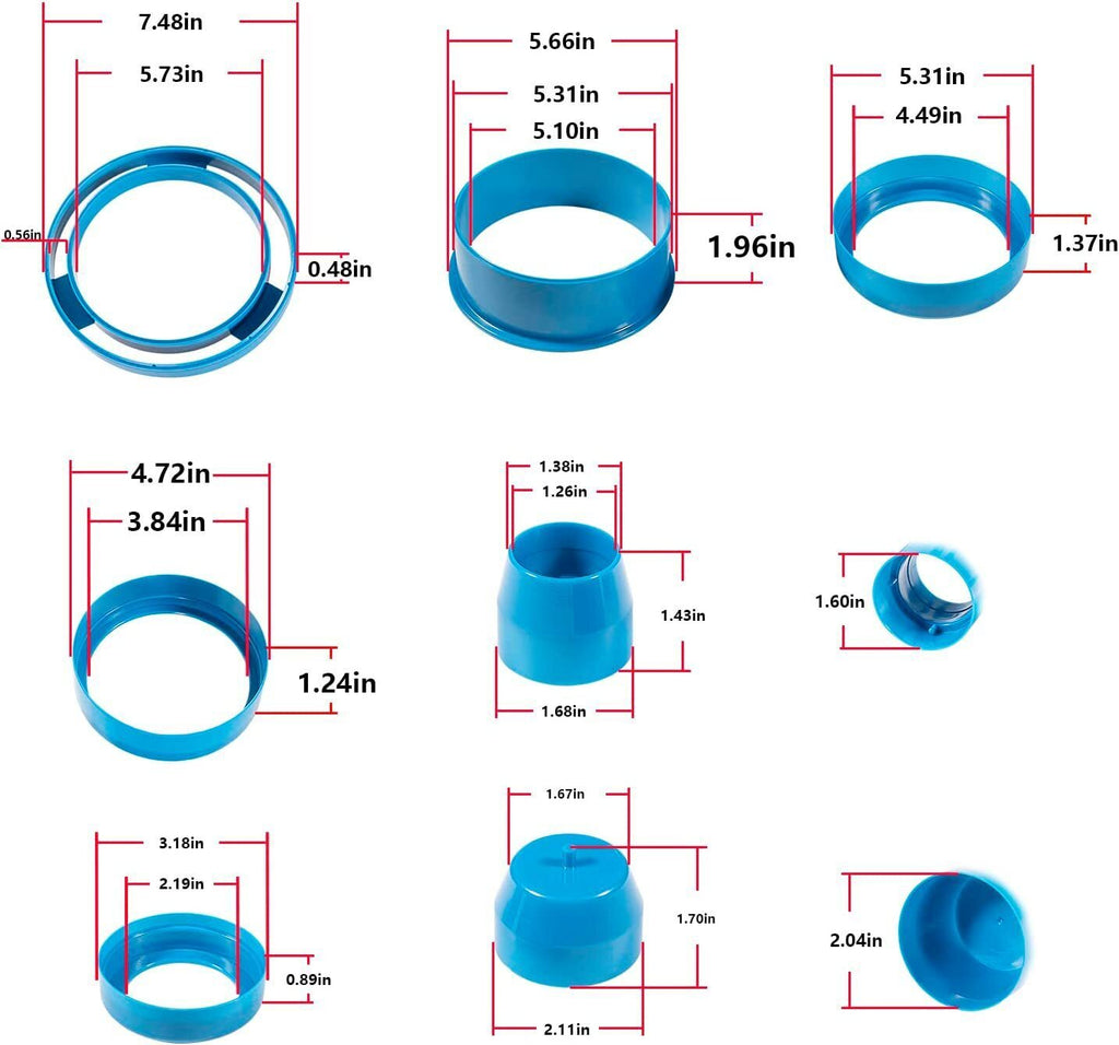 Transmissions Tool Lip Seal Installer Protector Kit for Ford AOD AODE 4R70W 4R75