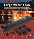 Portable 8-Gallon Pressurized Water Tank for Camping Showers,Roof-Rack Shower