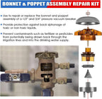 905-211 1/2"-3/4" Bonnet & Poppet Assembly Repair Kit for Febco PVB FRK 765-BP
