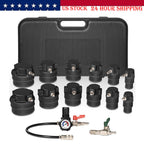69910 14 Piece Turbo Air System Test Kit w/ Smoke Adapter 6 Pair Stepped Adapter