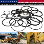 Seal Kit for Case 580CK Model 33 Loader Bucket Tilt w/Snap in OR Press in wiper