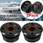 2Pcs Trim Tilt Cylinder RAM End Cap Rebuild/Repair Kit for Volvo Penta 290 DP SP