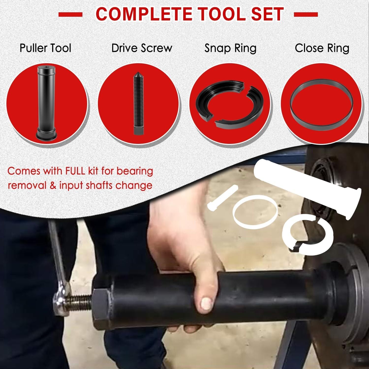 For Eaton Fuller Input Shaft Bearing Puller 1 3/4″ & 2″ Shafts