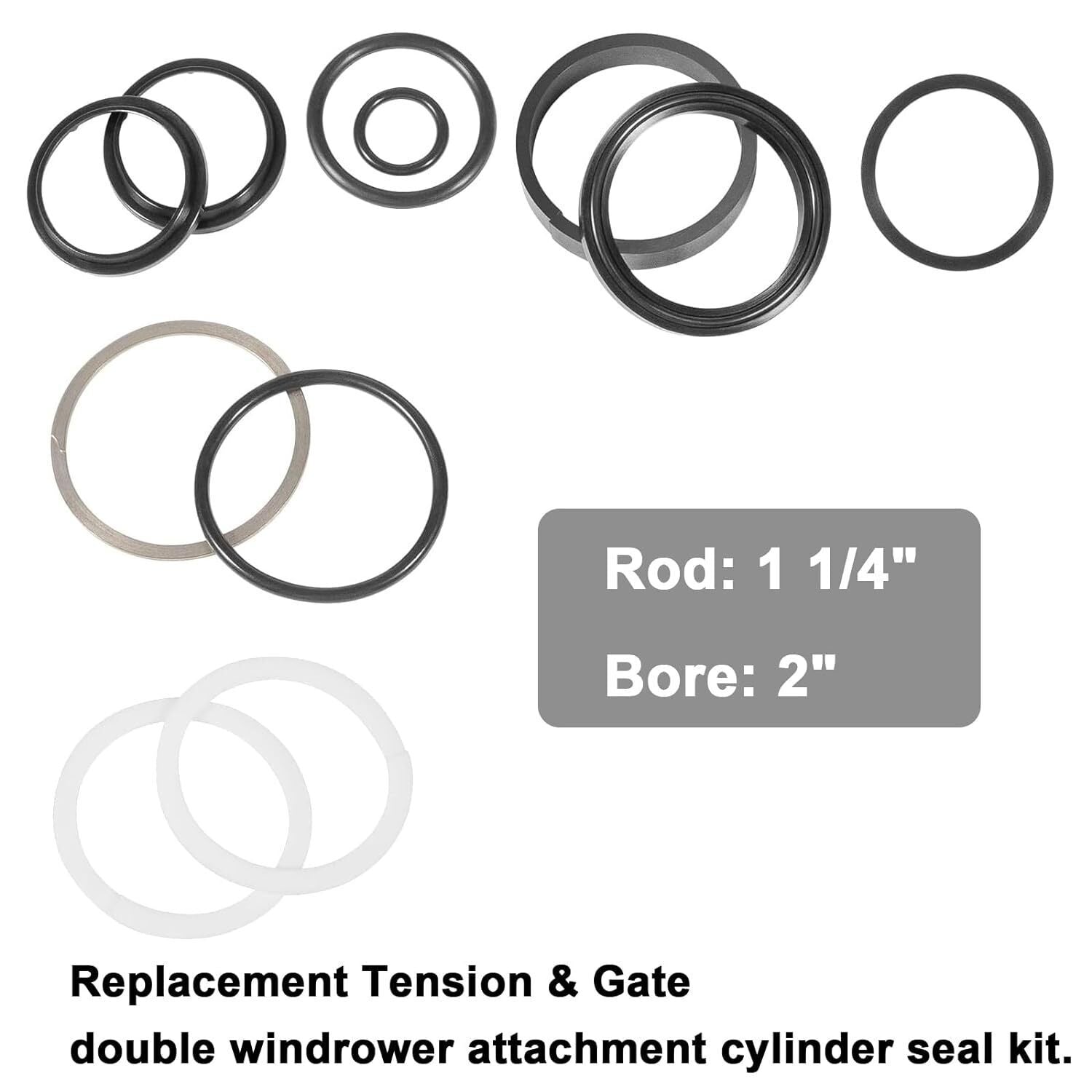 AE43288 Hydraulic Gate Cylinder Seal Kit for John Deere 430 530 Round Baler