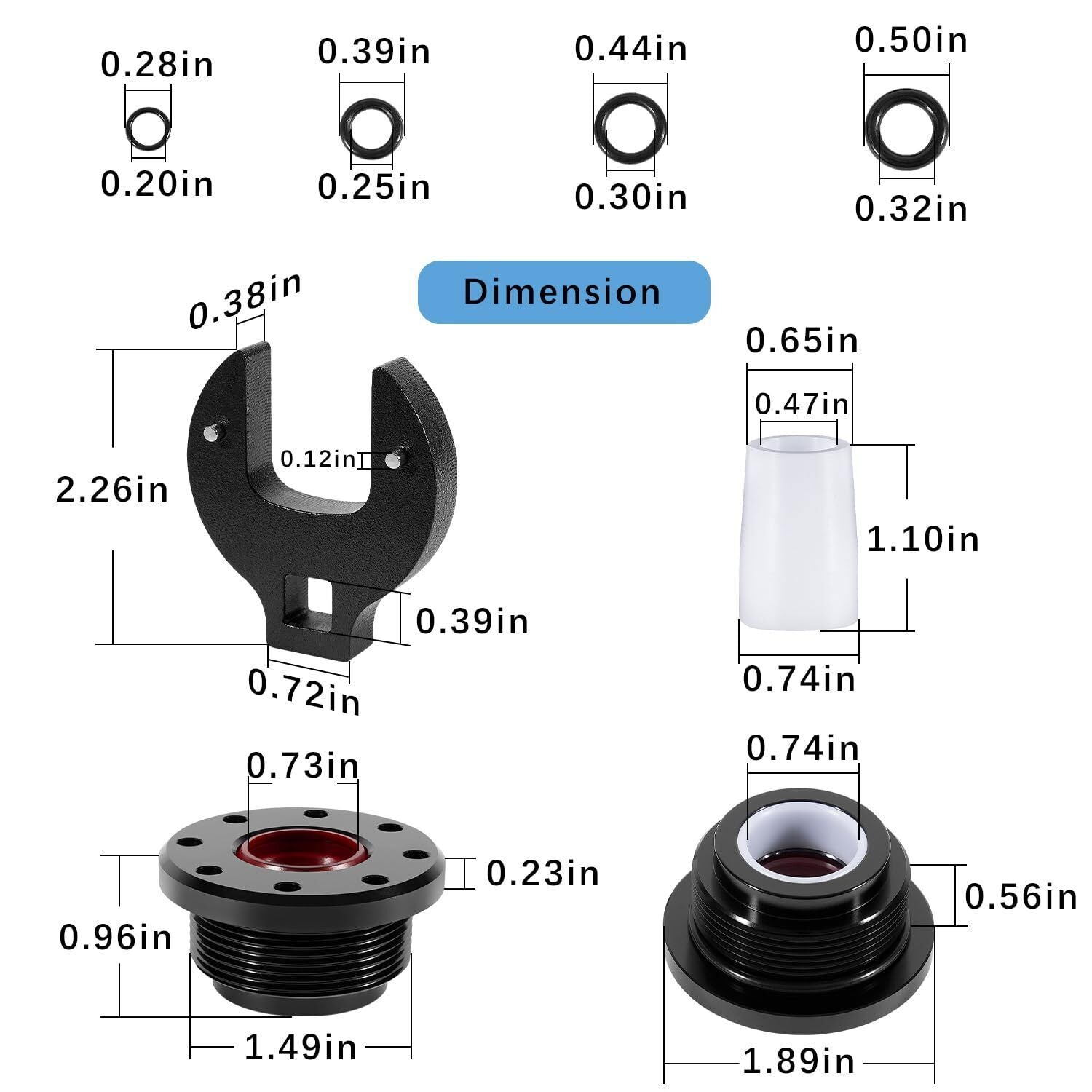 HS5157/HS5167 Hydraulic Steering Cylinder Seal Kit with Pin Wrench for Seastar
