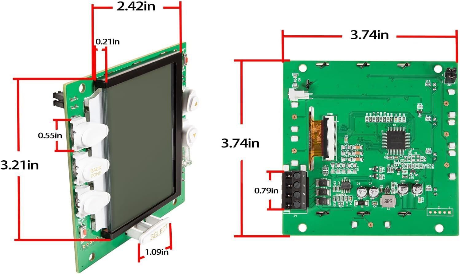 for Jandy AquaLink R0550700 RS OneTouch Replacement PCB White Button 7751 7750