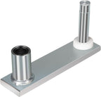 7062-3 6" Swivel Offset Marine Boat Seat Mount, Zinc-Plated Steel, 360° Rotation