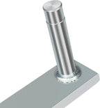 7062-3 6" Swivel Offset Marine Boat Seat Mount, Zinc-Plated Steel, 360° Rotation