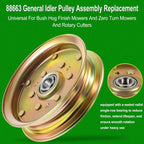 88663 Finish Mower Idler Pulley for Bush Hog 5-3/4" Diameter & Zero Turn Mowers