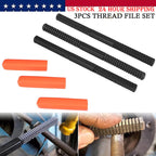 3Pcs/Set Thread Restorer File Chaser Set Metric & SAE Repair Hardward DIY 2573