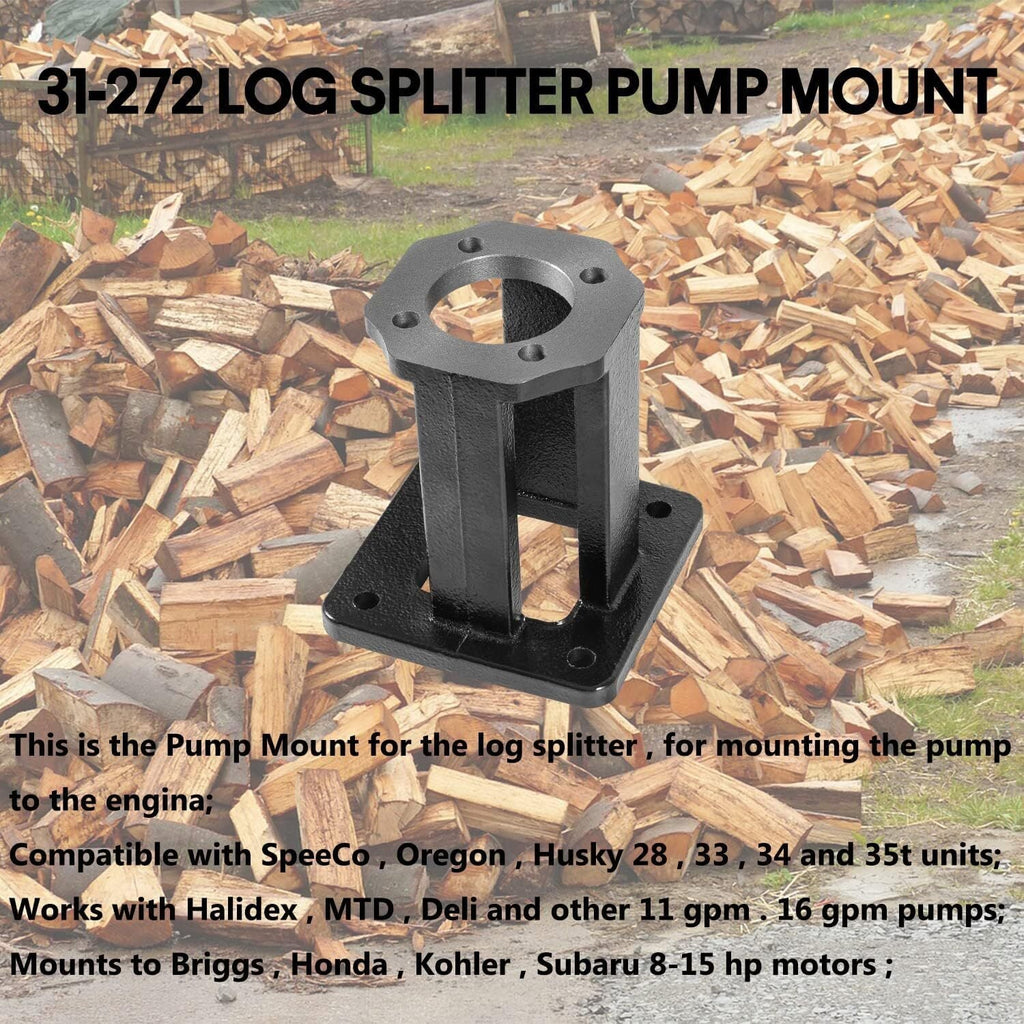 Log Splitter Hydraulic Pump Mount for 8-15 Hp Engines