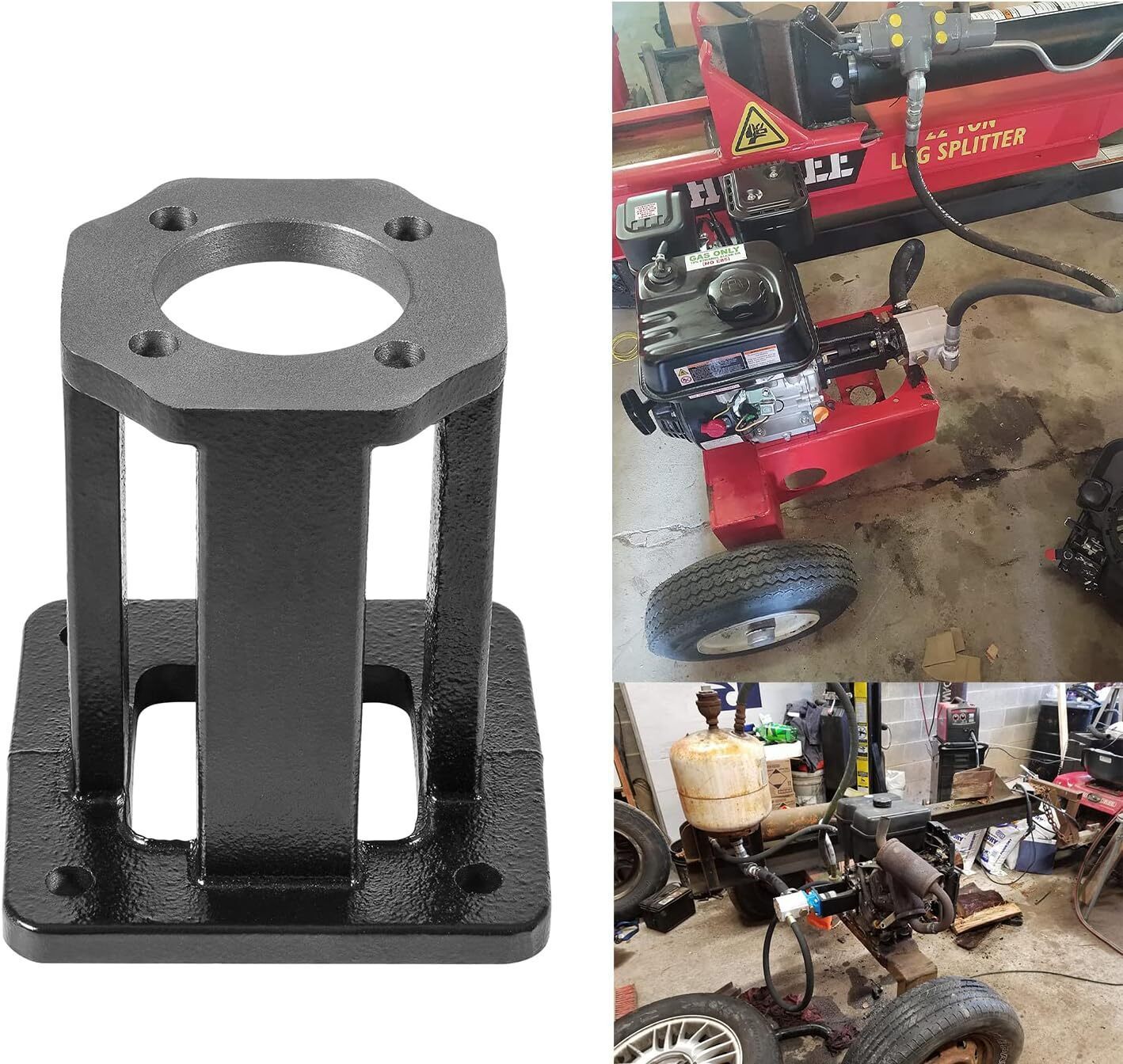 Log Splitter Hydraulic Pump Mount for 8-15 Hp Engines