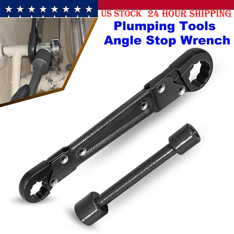 Angle Stop Wrench Kit Plumbing Tools Angle-on Wrench Plumber Wrench Removal Tool