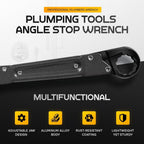 Angle Stop Wrench Kit Plumbing Tools Angle-on Wrench Plumber Wrench Removal Tool