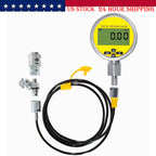 10000PSI Digital Hydraulic Pressure Gauge Test Coupling Kit 1/4 NPT 700BAR/70Mpa
