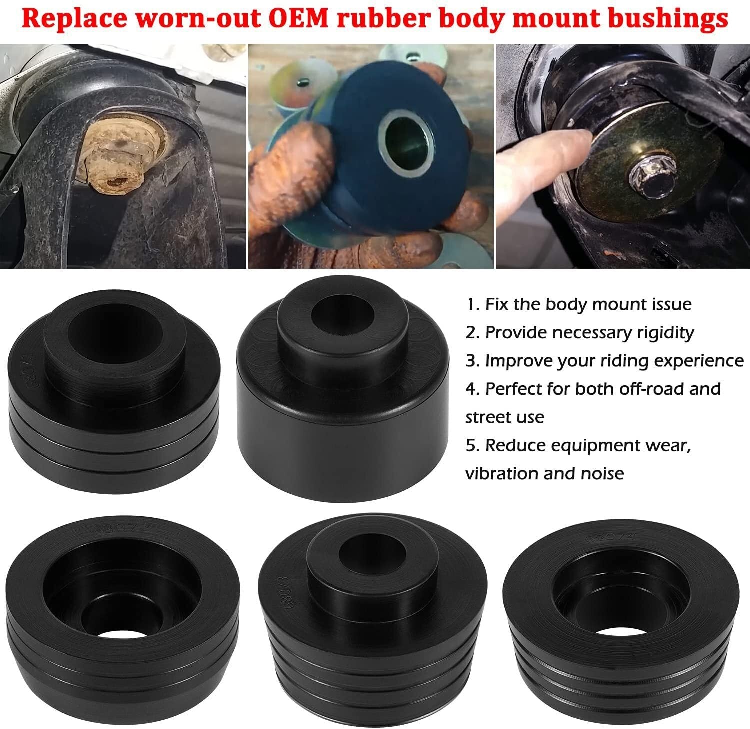 7-132-BL Body Mount Bushing Kit for 1978-1988 Regal Malibu Grand Prix Cutlass