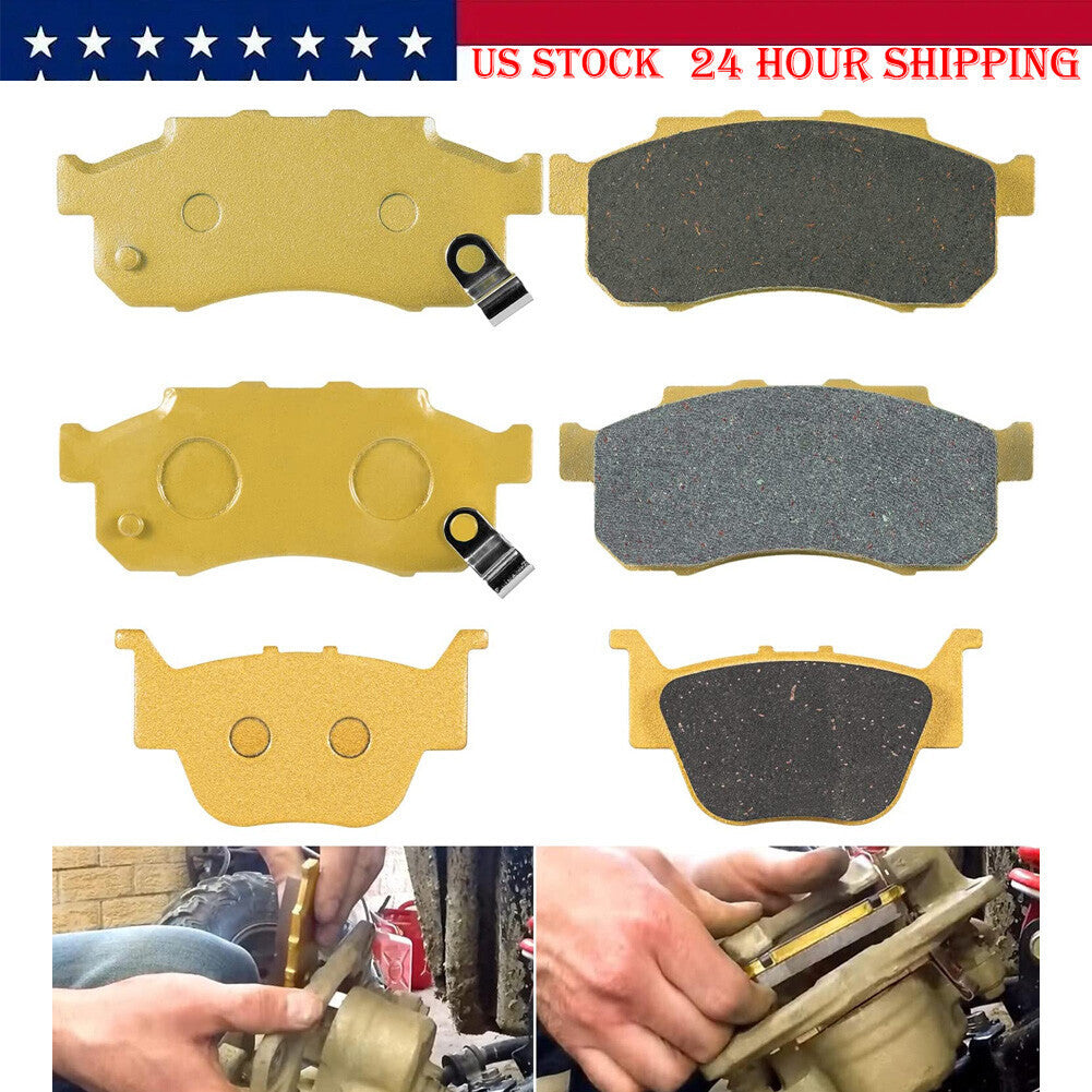 6Pcs Front Rear Ceramic Brake Pads for Honda Pioneer 700 500 700-4 2014-2021