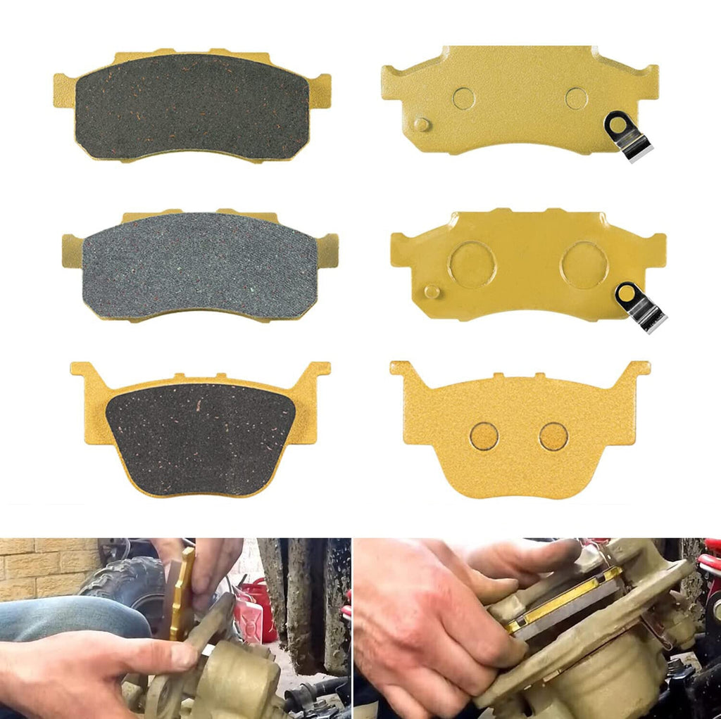 6Pcs Front Rear Ceramic Brake Pads for Honda Pioneer 700 500 700-4 2014-2021