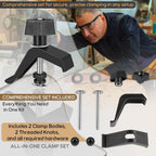 KMA7520 Track Clamps for Accu-Cut Products, for Kreg Trak Products (2 Pack/Set )