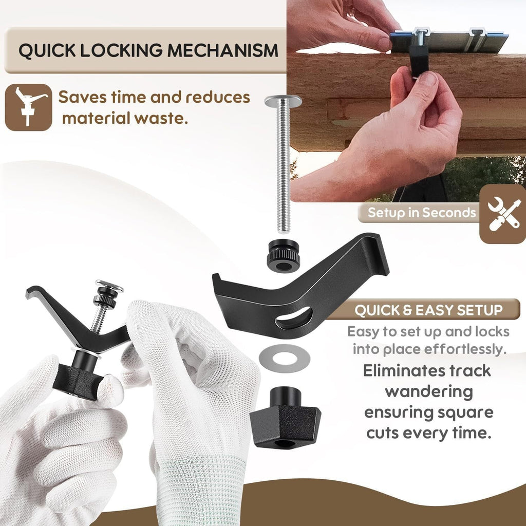 KMA7520 Track Clamps for Accu-Cut Products, for Kreg Trak Products (2 Pack/Set )