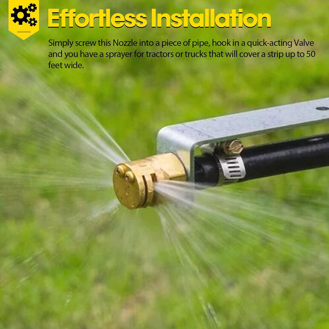 6541-01-CSK Boomless Broadcast Spray Nozzle 10 Orifices 90° 180°
