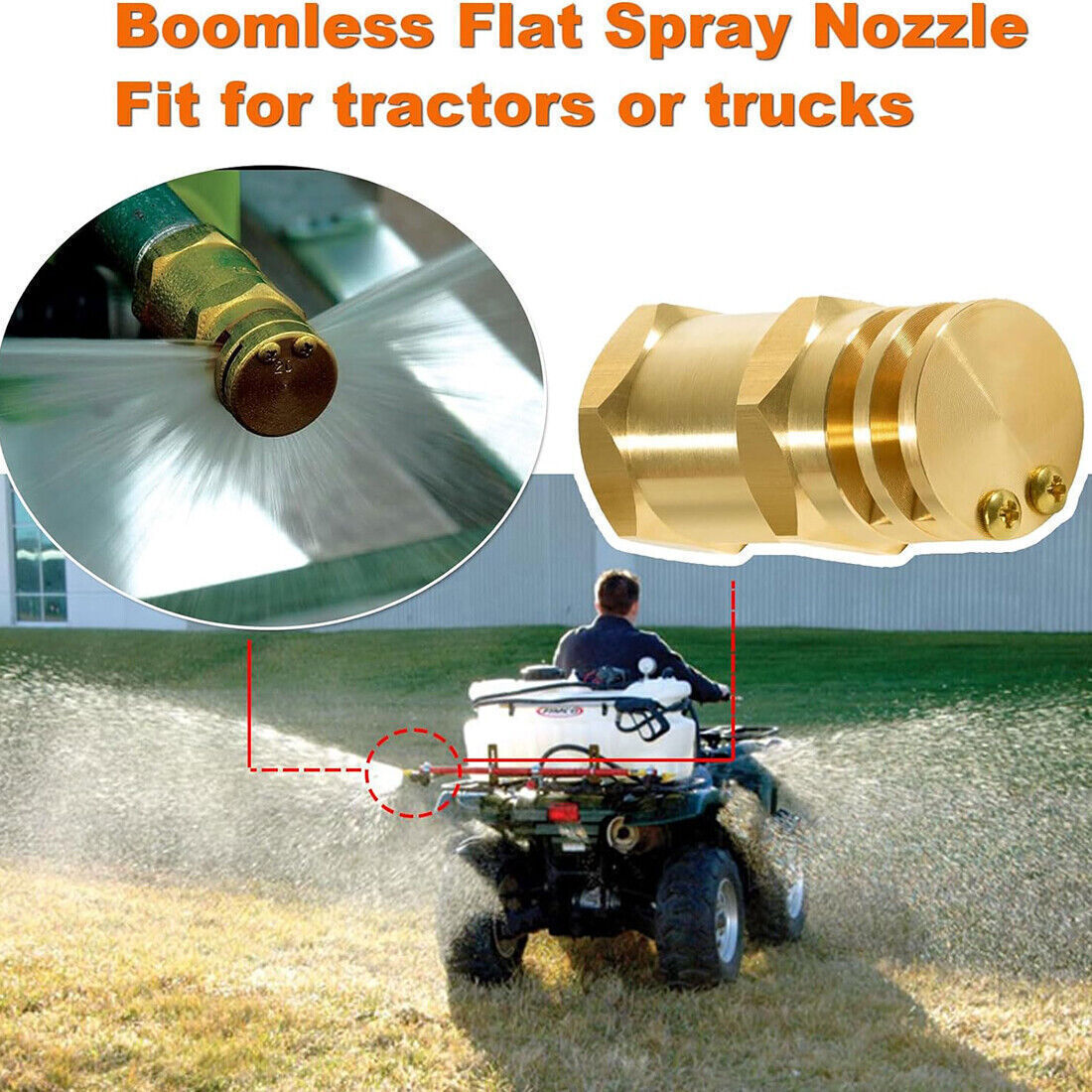 6541-01-CSK Boomless Broadcast Spray Nozzle 10 Orifices 90° 180°