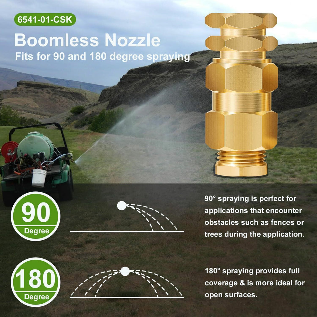 6541-01-CSK Boomless Broadcast Spray Nozzle 10 Orifices 90° 180°