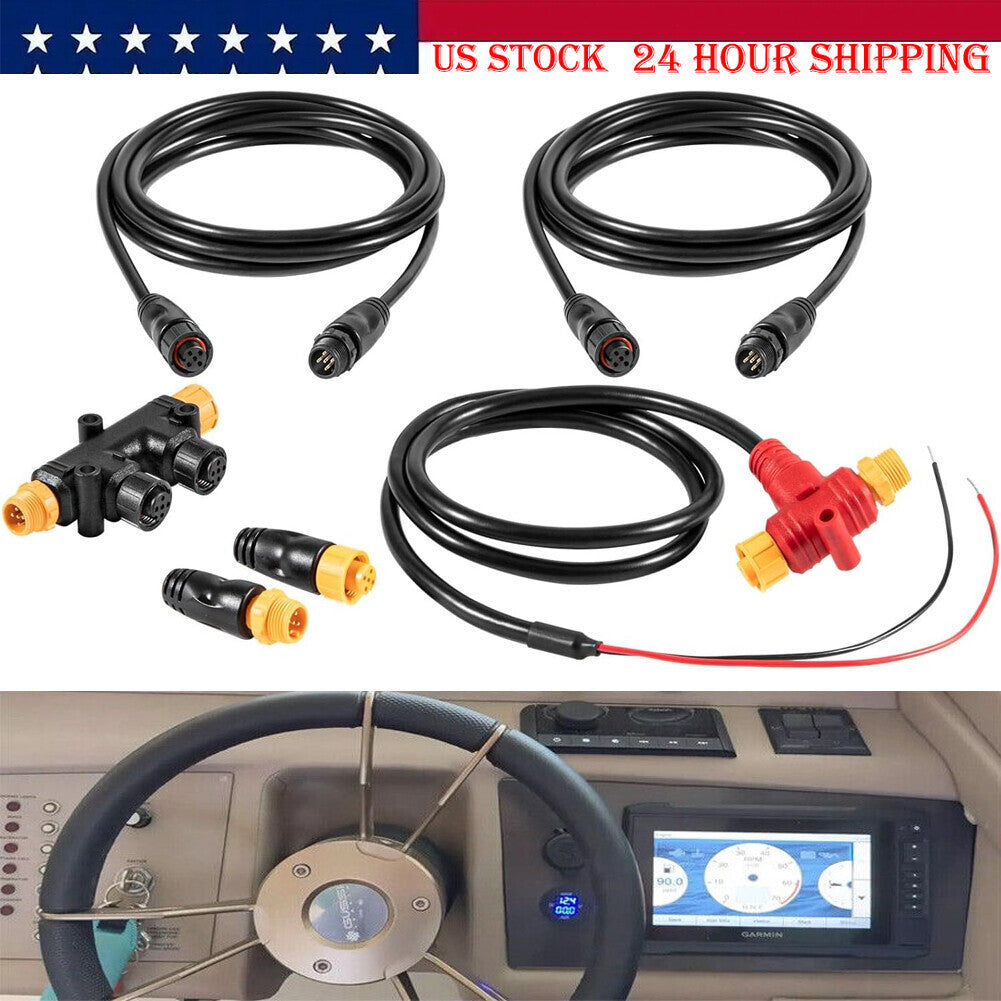 NMEA 2000 2K Network Starter Kit Cable Tee Terminator for Lowrance Simrad Garmin