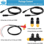 NMEA 2000 2K Network Starter Kit Cable Tee Terminator for Lowrance Simrad Garmin