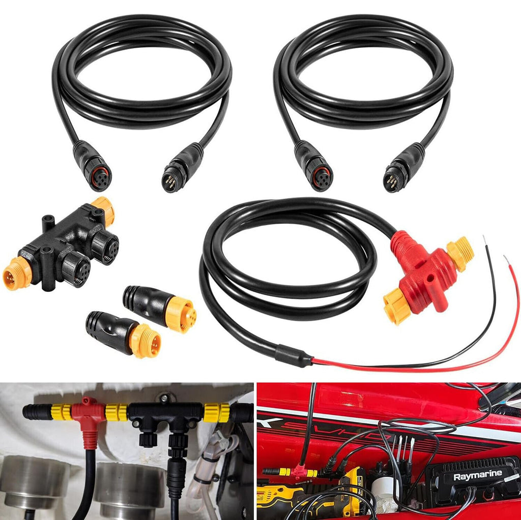 NMEA 2000 2K Network Starter Kit Cable Tee Terminator for Lowrance Simrad Garmin