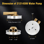 21214599 Crank Mounted Raw Sea Water Pump for Volvo Penta 4.3L 5.0L 5.7L 3862482