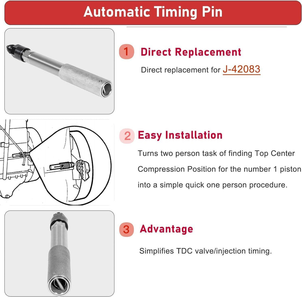 Timing Pin Injector Height Tool Barring Socket Steel Set for Cat 3406E C-15 C-16