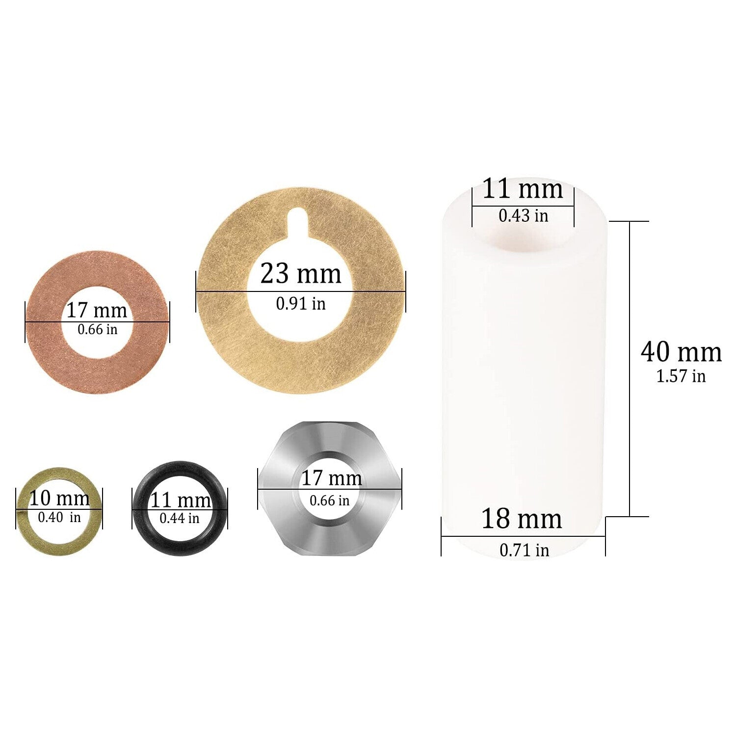 For Annovi Reverberi AR2546 Ceramic Plunger Repair Kit for RK RKA RKV 18mm Pump
