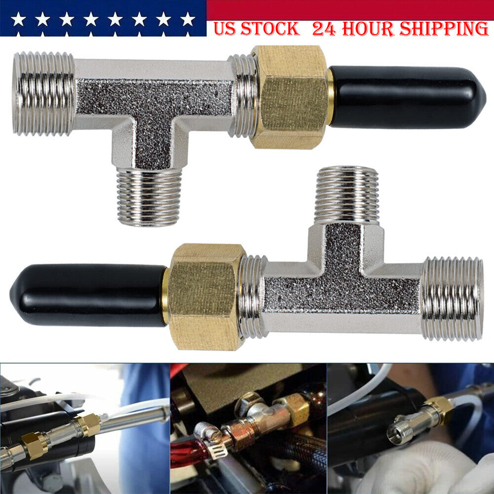 Hydraulic Steering Bleeder Tee Kit for Baystar HC4645H,Replaces SeaStar HF4202