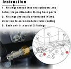 Hydraulic Steering Bleeder Tee Kit for Baystar HC4645H,Replaces SeaStar HF4202