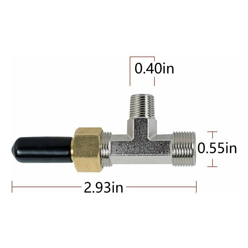 Hydraulic Steering Bleeder Tee Kit for Baystar HC4645H,Replaces SeaStar HF4202