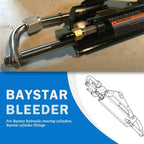Hydraulic Steering Bleeder Tee Kit for Baystar HC4645H,Replaces SeaStar HF4202
