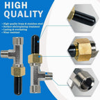 Hydraulic Steering Bleeder Tee Kit for Baystar HC4645H,Replaces SeaStar HF4202