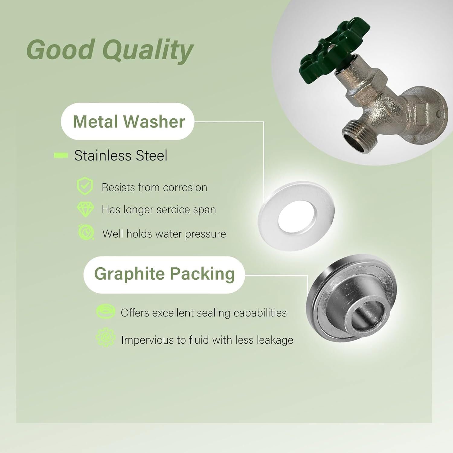 C-134KT-803 Stem Packing Kit for Prier C-134/135/144/154/434, P-164 Wall Hydrant