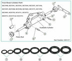 HS5167 Front Mount Hydraulic Steering Cylinder Seal Kit Bleed Kit for Seastar