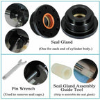 HS5167 Front Mount Hydraulic Steering Cylinder Seal Kit Bleed Kit for Seastar