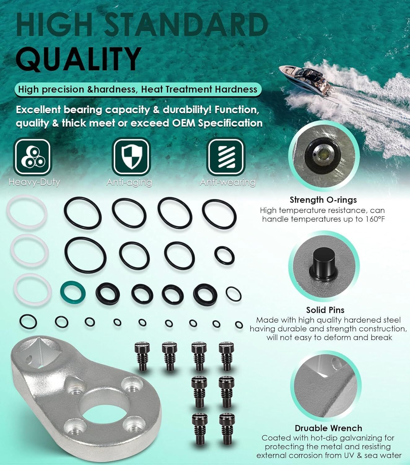 115225FS Seal Kit Cylinder & Trim/Tilt Pin Wrench - MT0006-32mm x 4mm Yamaha
