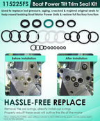 115225FS Seal Kit Cylinder & Trim/Tilt Pin Wrench - MT0006-32mm x 4mm Yamaha