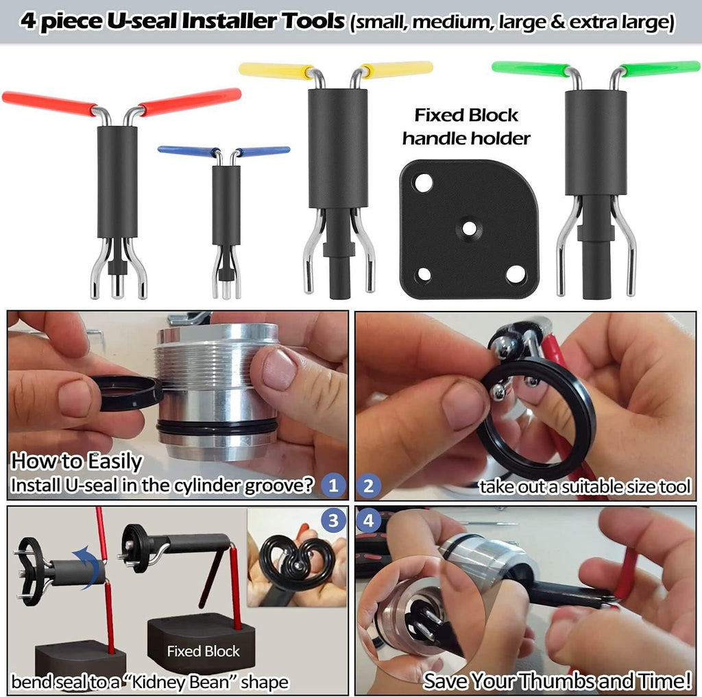 Hydraulic Cylinder Repair Tools Rod/Gland Wrench Seal Installer For Skid Steers