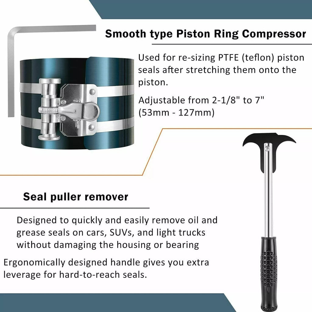 Hydraulic Cylinder Repair Tools Rod/Gland Wrench Seal Installer For Skid Steers
