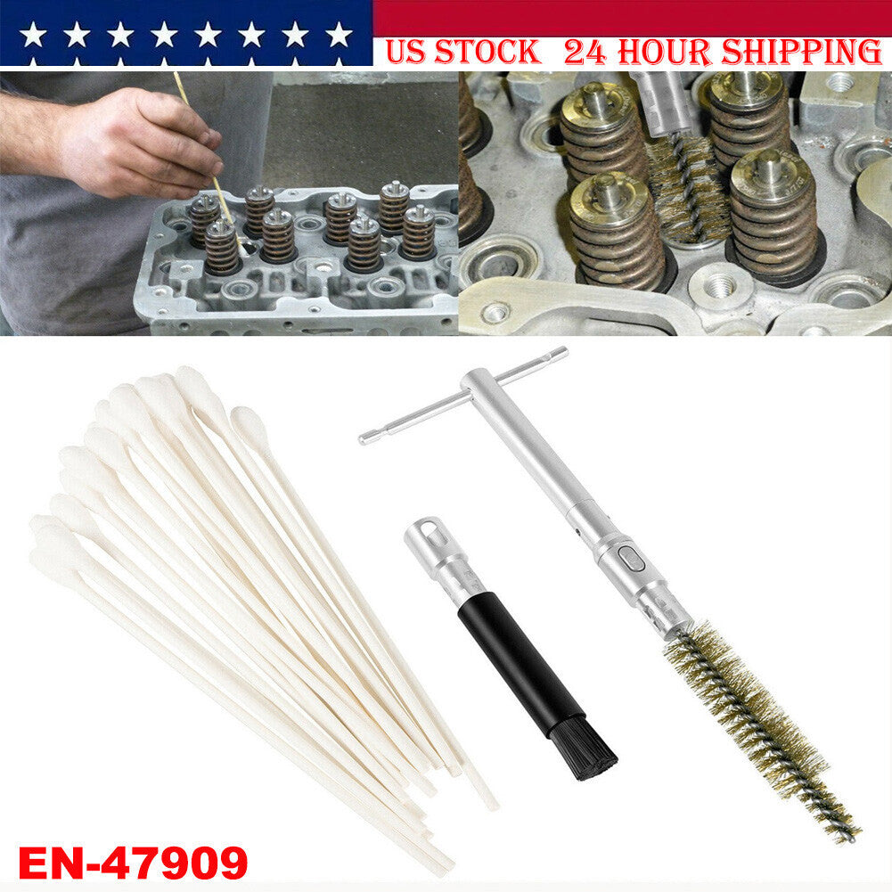 EN-47909 Injector Bore Cleaning Brush Set w/ Swabs For 6.6L Duramax Diesel
