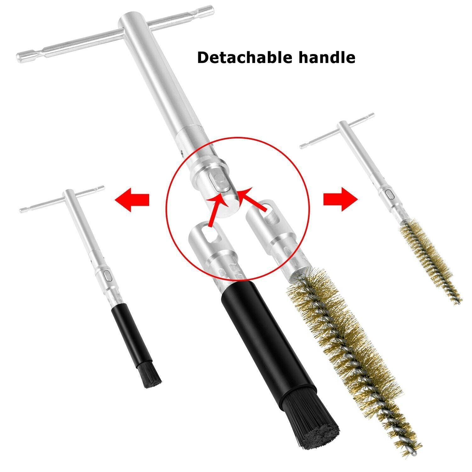 EN-47909 Injector Bore Cleaning Brush Set w/ Swabs For 6.6L Duramax Diesel