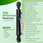 Hydraulic Top Link Cat 1-1 with Locking Block 18 1/8” - 26 3/8” with 2 Hose