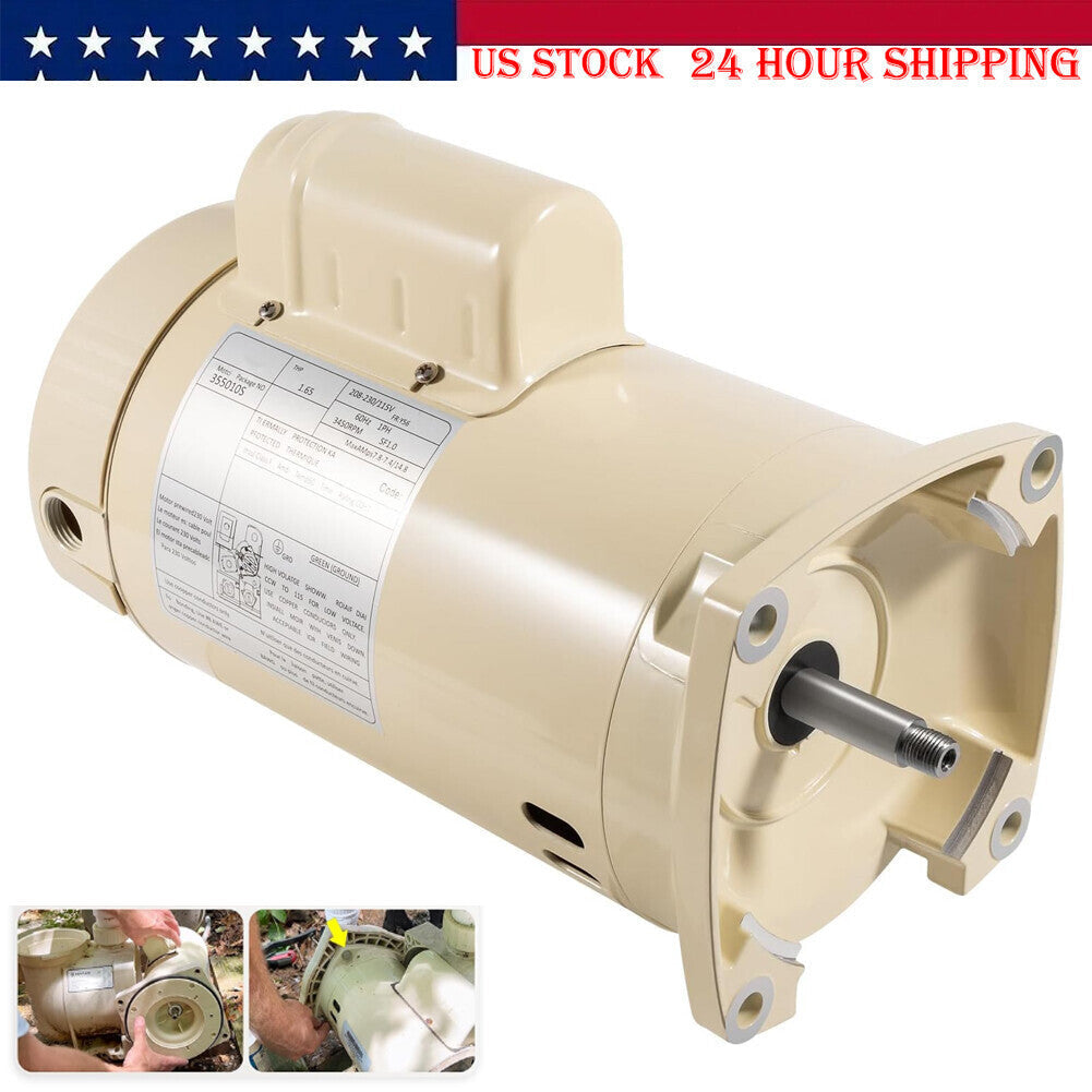 355010S Pool Pump Motor 1HP for Pentair WhisperFlo WFE-4/26 SuperFlo SF-N1-1-AE